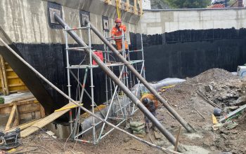 Baustelle von FFS-Kühr mit Dauerankern